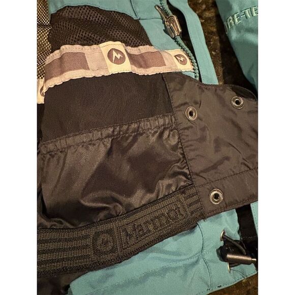 Marmot Women's Greenish Blue Lined Jacket Medium Hooded Casual Fall - Picture 10 of 16